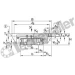 KWVE15-W-V1-G4 CHARIOT GUIDAGE 4 PISTES A BILLES I
