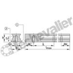 TKVD25-U-G4 RAIL TARAUDE 4 PISTES LE M. - INA