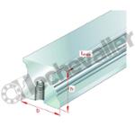 TKVD25-U-G4 RAIL TARAUDE 4 PISTES LE M. - INA