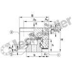 KWSE20-H-V2-G2 CHARIOT GUIDAGE 6 PISTES INA