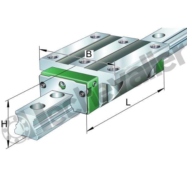 KWVE20-B-V2-G4 CHARIOT GUIDAGE 4 PISTES A BILLES I