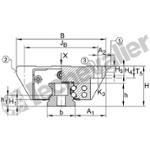 KWVE20-B-V2-G4 CHARIOT GUIDAGE 4 PISTES A BILLES I