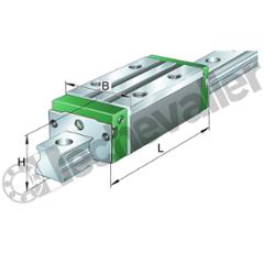KWVE15-B-S-RROC-V1-G3 CHARIOT 4 PISTES A BILLES INA