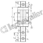 KWVE20-B-S-V1-G4 CHARIOT GUIDAGE 4 PISTES A BILLES I