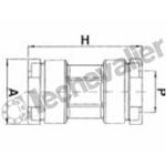 02F-3426 RACCORD A COMPRESSION D34 POUR TUBE FER D34 / F1 - LAITON