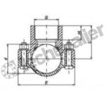 03PR-5015 COLLIER PRISE EN CHARGE RENFORCE D50 / F1/2 - PP.B - PN10