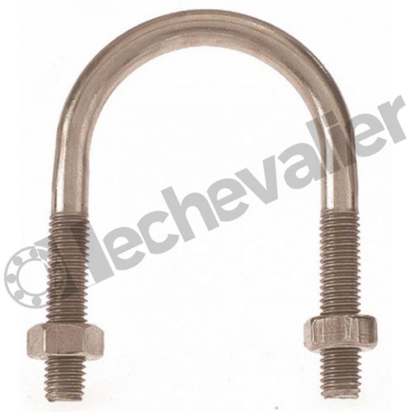 CEAB.42 COLLIER ACIER BICHRO + ECROUS POUR TUBE 33X42 (1-1/4)