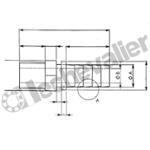 074C-813 JONCTION M1/4 - D13 ACIER ZINGUE BSPT + GORGE