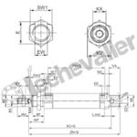 MNI-DA-25-0050 VERIN ISO6432 D.E. MAGN. D25 C50 - AVENTICS
