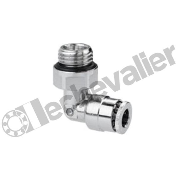 PERMA RACCORD FLEXIBLE D6 *101551 RACC.MALE 90° G1/4 LAITON NICKELE