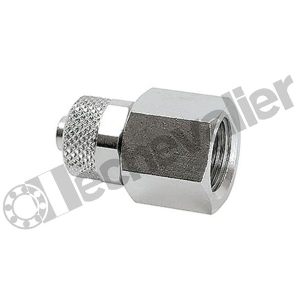 PERMA RACCORD FLEXIBLE D8 *104821 RACC.FEM DROIT G1/4 LAIT.NICKELE