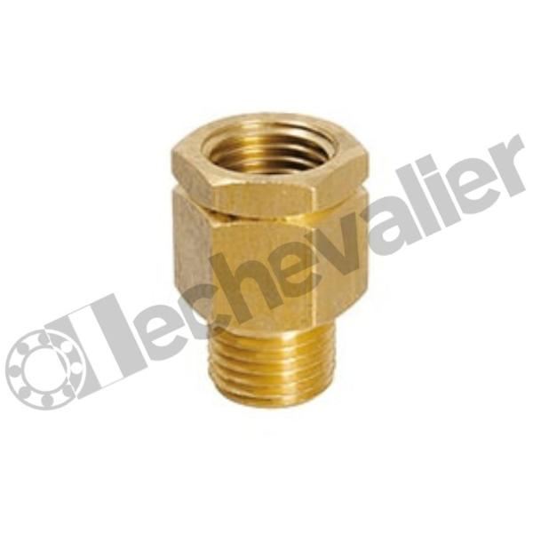 PERMA ETRANGLEUR +60°C *104862 G1/4 X G1/4 LAIT. AVEC CLAPET PLAST