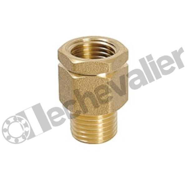PERMA ETRANGLEUR +150°C *104863 G1/4 X G1/4 LAIT. AVEC CLAPET METAL