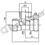 131L.15X21 TE MMM LAITON ( 1/2 ) BSPP - PN10
