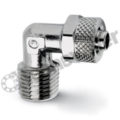 1500 10/8-3/8 COUDE MALE 3/8-D10 A COIFFE - TUBE PA 8X10 - CAMOZZI