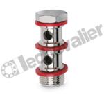 1631 02-1/8 VIS CREUSE DOUBLE 1/8 VERSION BASSE - H= 43mm - CAMOZZI