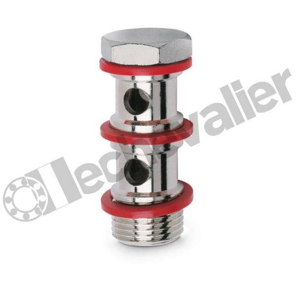1631 02-1/8 VIS CREUSE DOUBLE 1/8 VERSION BASSE - H= 43mm - CAMOZZI