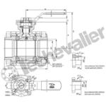 RTSIBW.DN08.3P ROBINET INOX BW -29 à +220°C - PI - PN137 - TFM4215