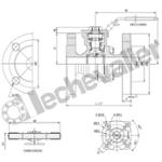 RTSSBI.DN50PN40 RTS SPLIT-BODY INOX -29 à +204°C TFM1600 FAF:150mm