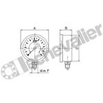 469050 MANO TTI D63-RV-1/4 0+4B GLY - CL:1,6 - IP65 - 7571 - CITEC