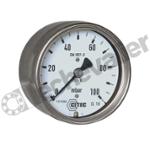 411320 MANO INOX D63-RAR-1/4 0+25mB SEC - CL:1,6 A CAPSULE 2014 - CITEC