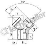 2043 1/4 Y F.F.F. LAITON 1/4 BSPP - CAMOZZI