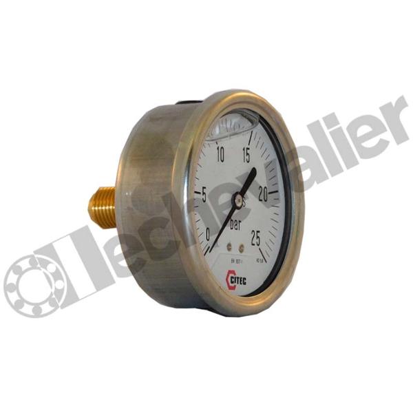 461500 MANO INOX D63-RAR-1/4 0+400B GLY - CL:1,6 - IP65 - 2104 - CITEC