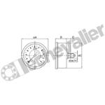 461500 MANO INOX D63-RAR-1/4 0+400B GLY - CL:1,6 - IP65 - 2104 - CITEC
