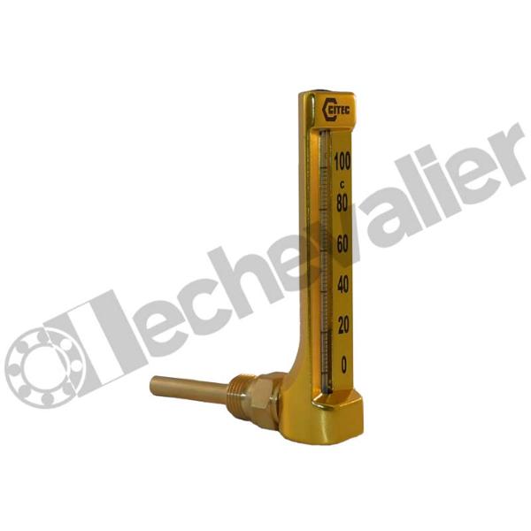 233310 THERMO. H150mm 0 à +120°C RAR 1/2 - PLONGEUR 100mm - CITEC