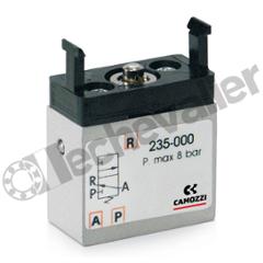234-000 MICRO-VALVE 3/2 NF D4mm DEBIT 60L/min + ADAPTEUR - CAMOZZI