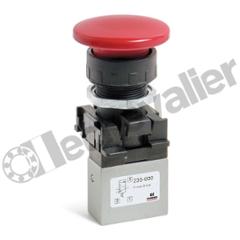 235-975 COUP DE POING ROUGE + 3/2NF 200-975+235-000 - 60N/min - CAMOZZI