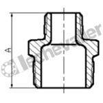 245G.50X60-40X49 REDUCTION MM GALVA ( 2 X 1-1/2 ) BSPT - PN20