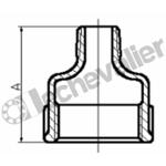 246G.15X21-8X13 REDUCTION FM GALVA ( 1/2 X 1/4 ) BSPP/BSPT - PN20