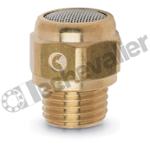 2901 1/8 SILENCIEUX PLAT 1/8 LAITON/INOX TETE H - 14mm - CAMOZZI