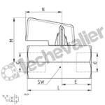 2953 3/8 MINI-VANNE F/F 3/8 BSPP SERIE ECO - CAMOZZI