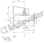 2973 1/4 MINI-VANNE F/F 1/4 BSPP AVEC PURGE DECOMPRESSION - CAMOZZI