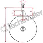 FLOTTEURPA.180 FLOTTEUR PLASTIQUE RECOMMANDE POUR 297-33 - Tmax: 80°C