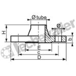 BCI.100 BRIDE COLERETTE INOX 316L EN1092-1 DN100 PN10/16 (114,3)