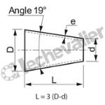 RCIAS.168,3X88,9 REDUC.CONCENTRIQUE A SOUDER - INOX 304L