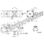 30-080/180 VERIN ROTATIF D-E- D80 ANGLE 180°AMORTI