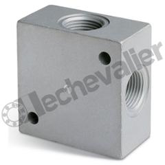 3033 3/8 BLOC DERIVATION 4 X G3/8 ALUMINIUM - Pms= 40B - CAMOZZI