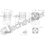 31M2A050A010 VERIN UNITOP D.E. MAGN. D50 C10 TIGE MALE