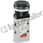 338-895 DIST. 3/2NF BP NOIR 1/8 DEBIT 700L/min - MAN/RES - CAMOZZI