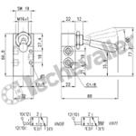 338-905 DIST. 3/2NF LEVIER 1/8 DEBIT 700L/min - MAN/RES - CAMOZZI