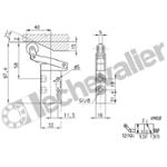 338-965 DIST. 3/2NF GALET ART. 1/8 DEBIT 700L/min - MECA/RES - CAMOZZI