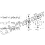 338D-015-02 DIST. 2X3/2NF 1/8 ELEC DEBIT 700L/min - ELE/RES - CAMOZZI