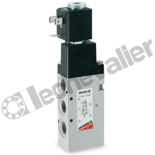 354-015-02 DIST. 5/2 MONO. 1/4 ELEC DEBIT 1300L/min - ELE/RES - CAMOZZI