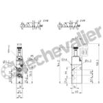 354-015-02 DIST. 5/2 MONO. 1/4 ELEC DEBIT 1300L/min - ELE/RES - CAMOZZI