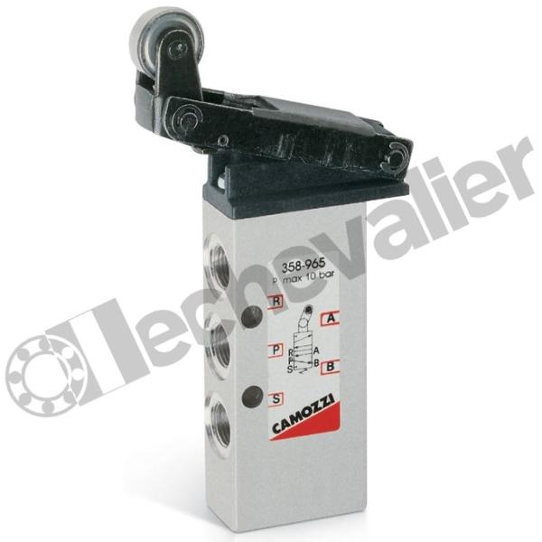358-965 DIST. 5/2 MONO. GALET 1/8 DEBIT 700L/min - MECA/RES - CAMOZZI