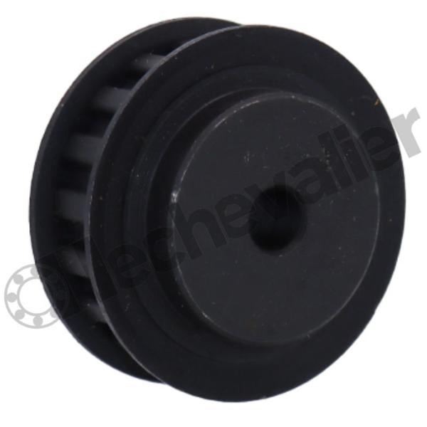 100H Z28 2F MOYEU BRUT POULIE POWERGRIP ACIER 2 FLASQUES